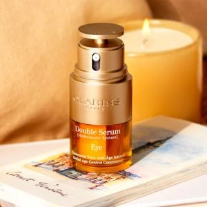 جوانساز دور چشم هفت روزه double eye serum کلارنس