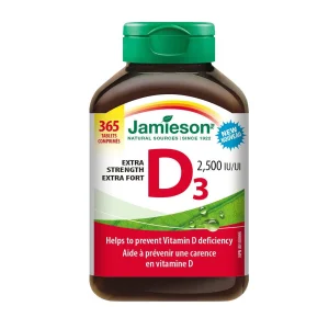 مکمل ویتامین D3 اکسترا Jamieson کانادا