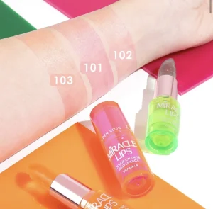 خرید رژ لب حرارتی گلدن رز Miracle Lips Color Changing Jelly کد رنگ 103