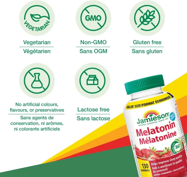 پاستیل ملاتونین جیمیسون – Jamieson Melatonin Gummies