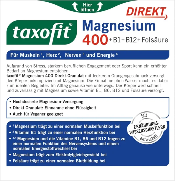 پودر منیزیم 400 تاکسوفیت 20 عدد | Taxofit
