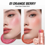 رژگونه استیکی 2 رنگ او تو او - Orange Berry - Image 4