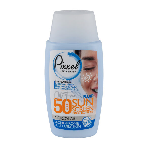 کرم ضد آفتاب بی رنگ پیکسل مدل Oily Acne Prone Skin با SPF50 مناسب پوست چرب حجم 50 میلی لیتر - Image 1