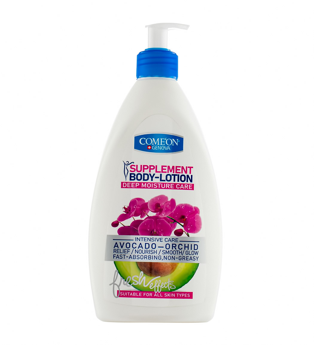 5bc24aaf30354c0aa0bcdcab5881db88.jpg لوسیون بدن کامان با رایحه آووکادو و گل ارکیده مناسب انواع پوست حجم 510 میلی لیتر - Image 1