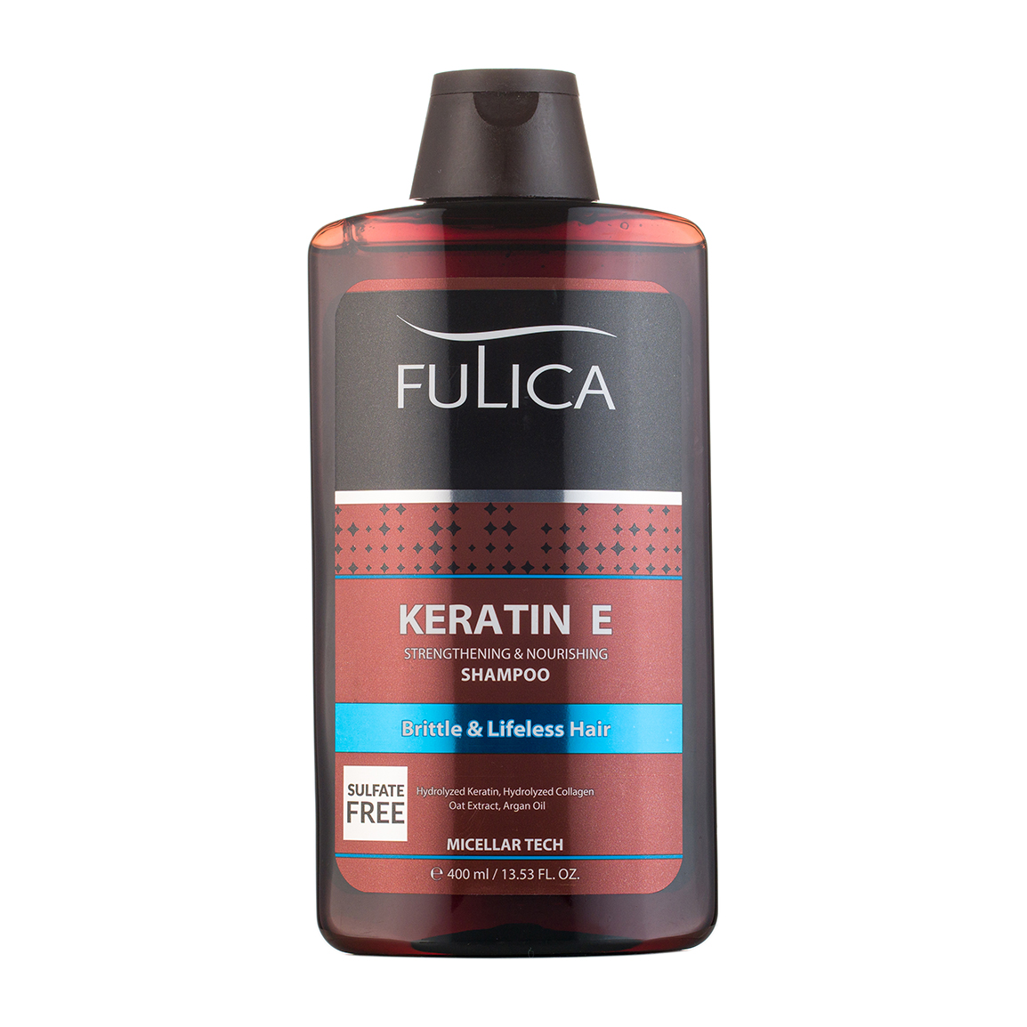 Fulica-Keratin-E-Shampoo-400ml-Khanoumi-2024429154237849.jpg شامپو تقویت کننده مو فولیکا مدل Keratin E فاقد سولفات حجم 400 میلی لیتر - Image 1