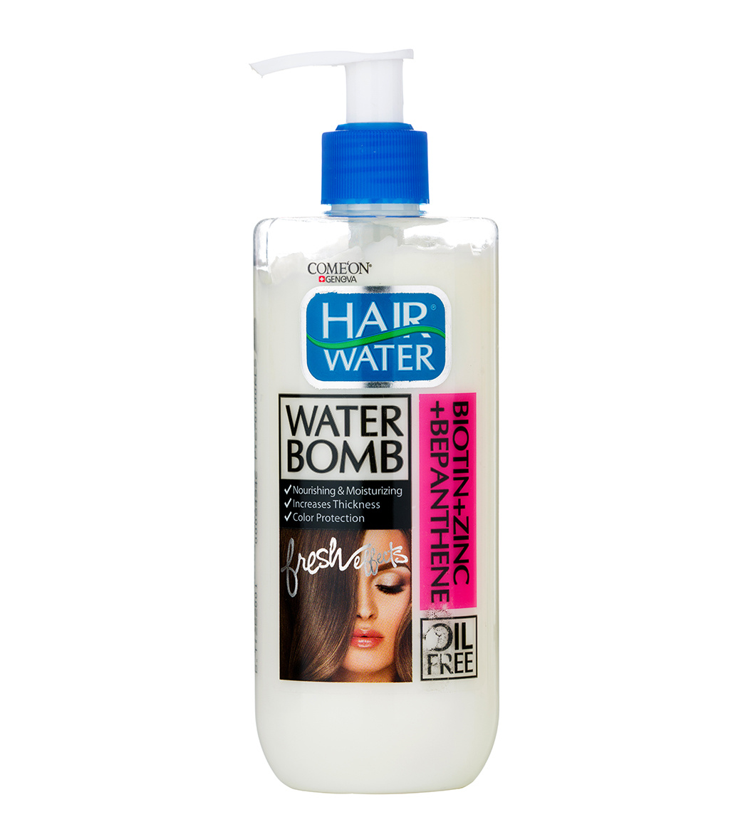 comeon-hair-water-biotin-zinc-and-bepanthene-water-bomb-400ml-khanoumi-2-20231125122243952.jpg کرم آبرسان موی سر کامان حجم 400 میلی لیتر - Image 1