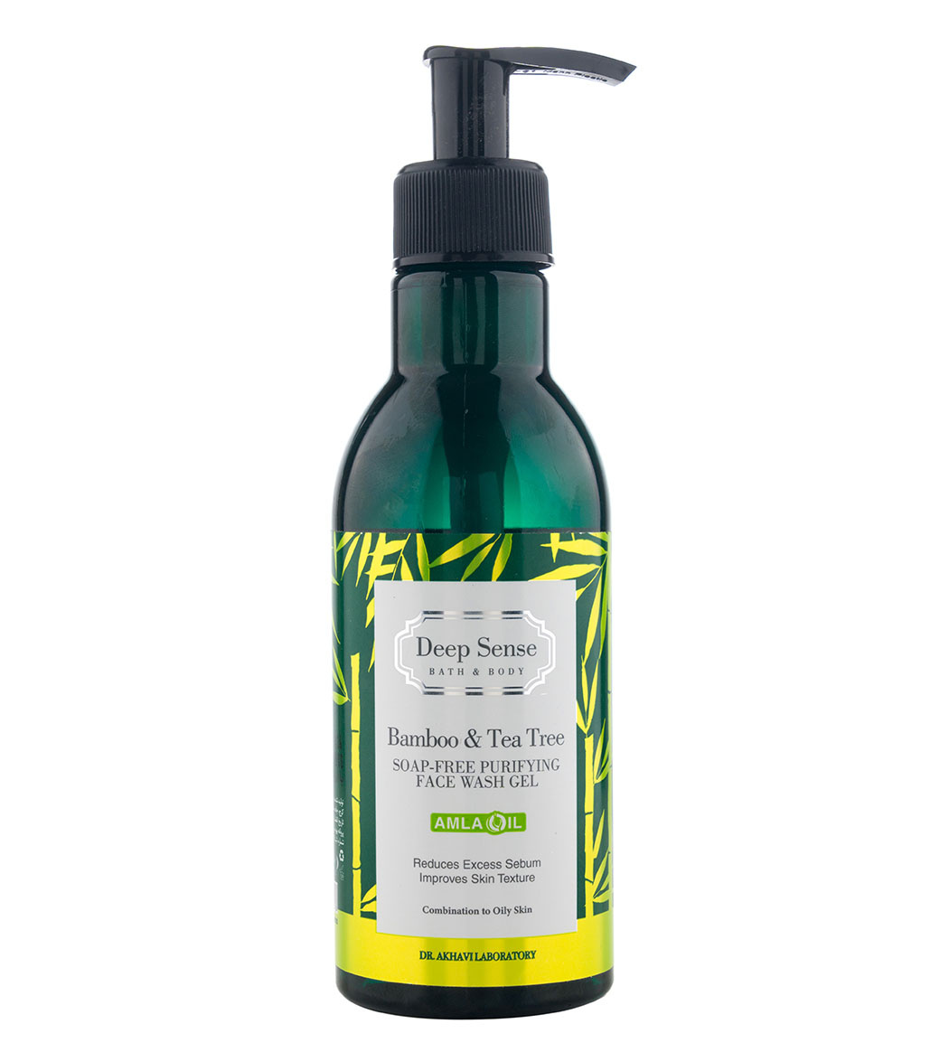 deep-sense-face-wash-gel-for-oily-skins-250ml-khanoumi-2-2023912104449680.jpg ژل شستشو صورت دیپ سنس حاوی عصاره درخت چای و بامبو مناسب پوست چرب حجم 250 میلی لیتر - Image 1