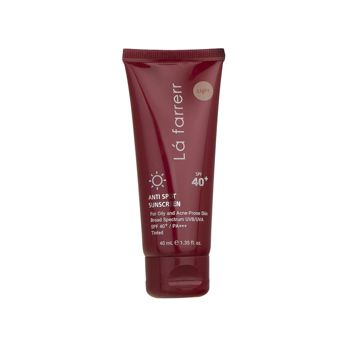 lafarrerr-anti-spot-tinted-sunscreen-cream-for-oily-and-acne-prone-skin-khanoumi-2024424143925589.jpg ضد آفتاب و ضد لک رنگی لافارر SPF40 مناسب پوست چرب و آکنه دار حجم 40 میلی لیتر - 01-روشن - Image 4